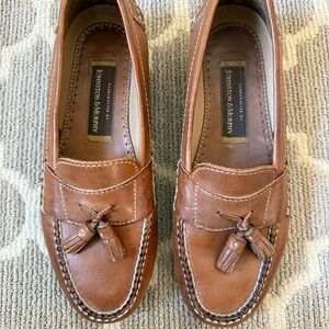 Johnston & Murphy Tan Tassel Loafers